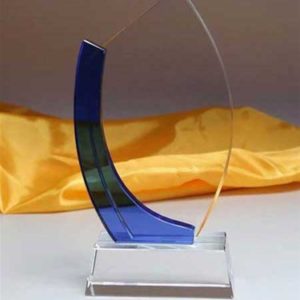 Biểu trưng pha lê xen xanh