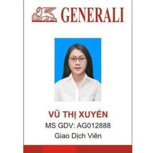 Thẻ nhựa nhân viên PVC 1